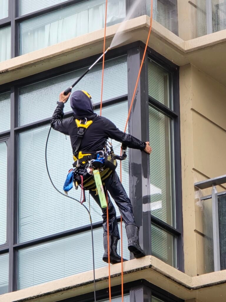 Pressure Washing 5 High rise window cleaning