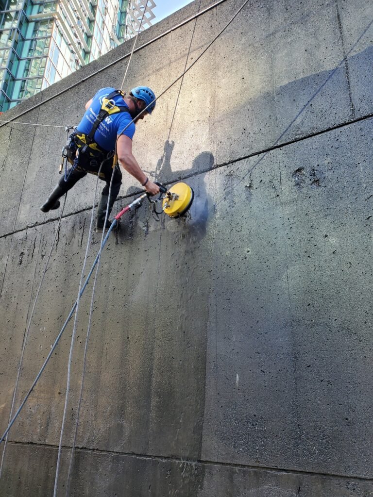 Pressure Washing 3 Pressure washing wall
